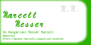 marcell messer business card